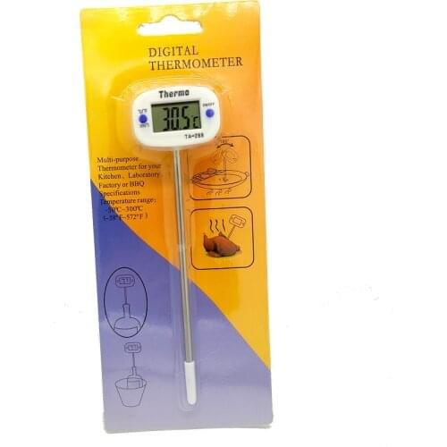 Kitchen Digital BBQ Food Thermometer Meat Cake Candy Fry Grill Dinning Household Cooking Thermometer Gauge Oven Thermometer Tool