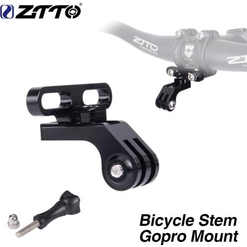 2019 Bike Stem Gopro Mount Bicycle Front Camera Flashlight Holder for MTB Road Bike Handlebar Rack for Sports Camera 1Pc
