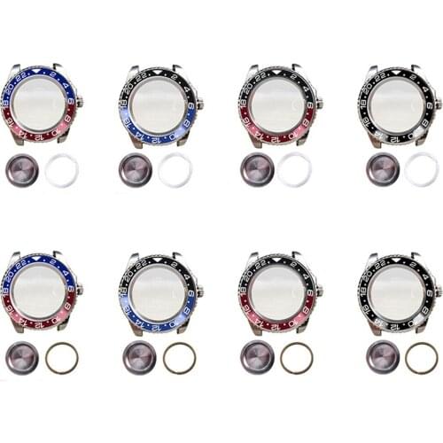 For ETA 2836 40MM Watch Case Back Cover Shell Bezel Kit for MIYOTA 8215 821A for Mingzhu 2813 3804 Watch Movement Parts