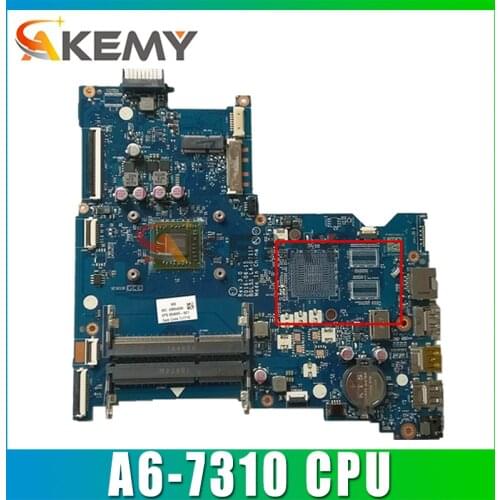 For HP 15-BA Series Laptop Motherboard With A6-7310 CPU 854965-601 854965-501 BDL51 LA-D711P REV:3.0 MB 100% Tested Fast Ship