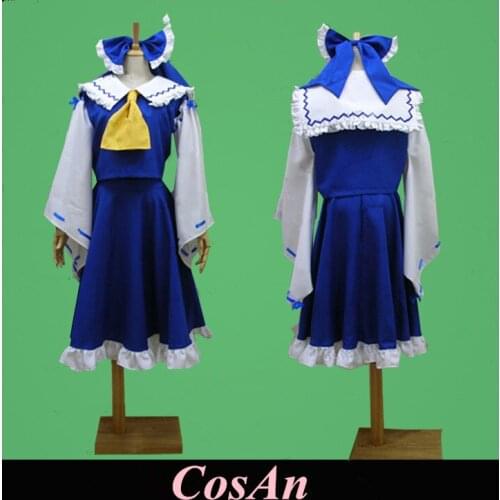 Game Touhou Project Hakurei Reimu Cosplay Costume Blue White Assorted Colors Uniform Dress Unisex Role Play Clothing Custom-Make