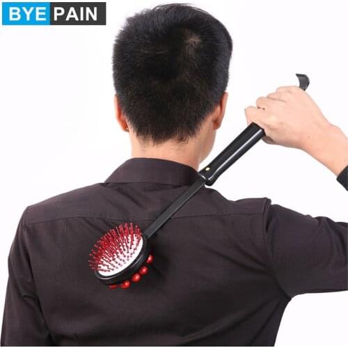 BYEPAIN Back Knock Massage Hammer Stress fatigue Relief Handle Wood Scratcher Relaxing Massager Stick Body Health Care Tool