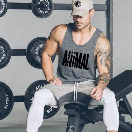 Brand Workout Mens Fashion Gym Tank Top Fitness Clothing Sleeveless Canotte Bodybuilding Ropa Hombre Man Clothes Wear Vest