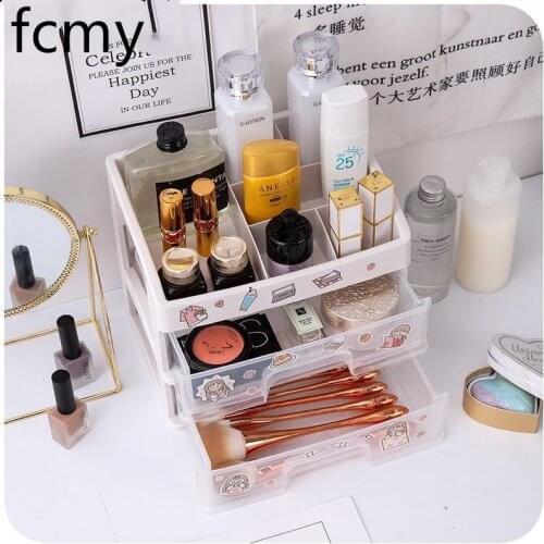 Desk Organizer Office Accessories Pen Storage for Desk Desktop Drawer Type Student Makeup Storage Box Desk Stationery Desk Shelf