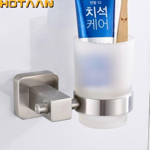 New Arrival SUS304 Stainless steel Tumbler Holder Cup & Tumbler Holders Toothbrush Holder Bathroom Accessories Banheiro YT-13497