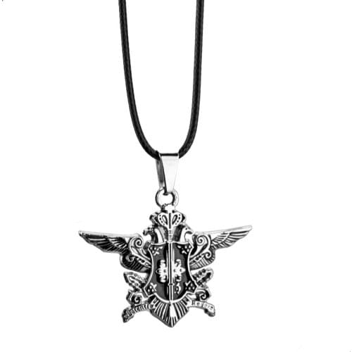 Wholesale Japanese Anime Black Butler Necklace Accessories Sebastian Michaelis Alloy Chains for Men Women Cosplay Jewelry