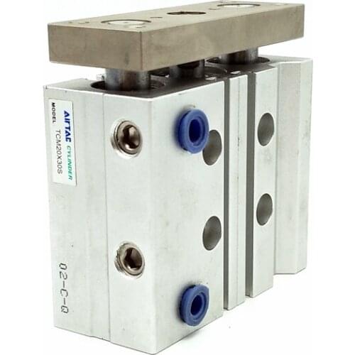 Original AirTAC Pneumatic Cylinder TCM20X30S Tri-rod Cylinder Three Rod Air Cylinder TCM20*30S