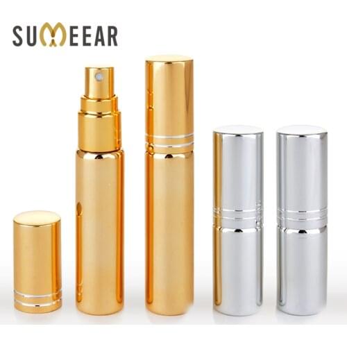 5ml 10ml wholesale perfume bottles perfume atomizer UV Glass Empty Perfum Bottle With Tangent travel container 100Pieces/Lot