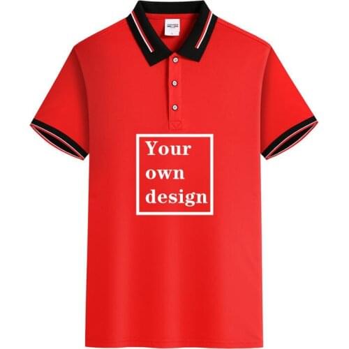 The New Summer casual polo shirt men short sleeve Work clothes custom made turn down collar slim fit polo shirt Hotel overalls