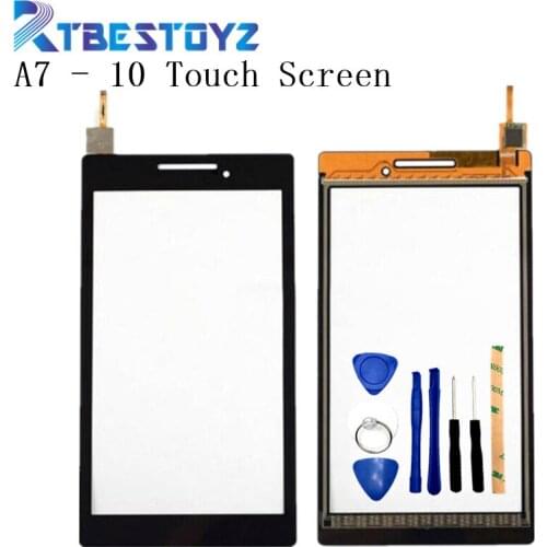 RTBESTOYZ A7 - 10 A7 - 20 A7 - 20F For Lenovo Tab 2 Tablet Front Outter Touch Screen Panel Digitizer Glass Lens with Logo Repair