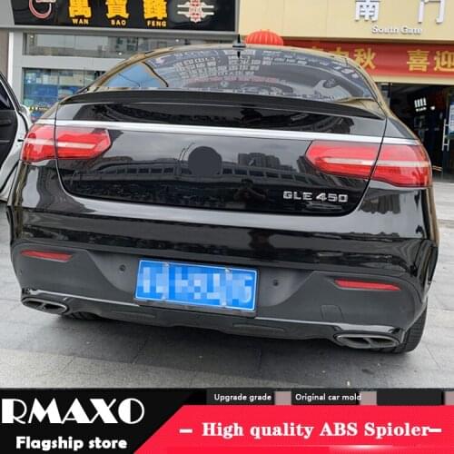 For GLE Coupe Spoiler 2016-2018 Mercedes-Benz GLE300 260 GLE200 Coupe Spoiler ABS plastic Material Car Rear Wing Color Spoiler