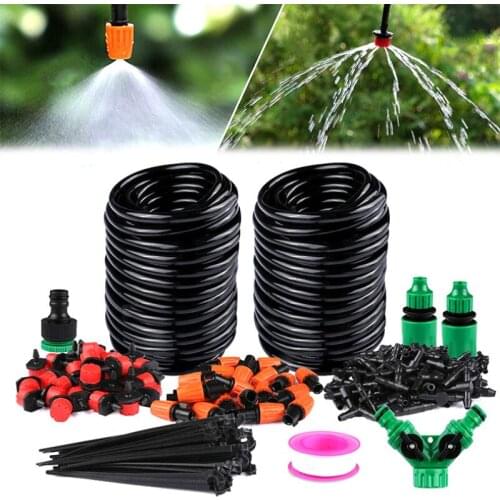 30m Drip Irrigation Spray Kit Balcony DIY Automatic Watering Device Intelligent Watering Set Atomizing Lawn Humidifier Sprinkle