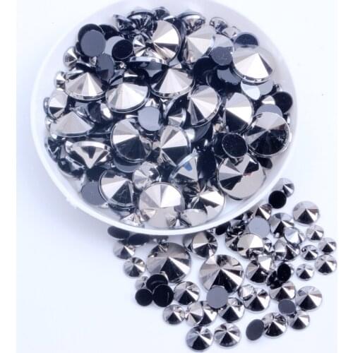 Non Hotfix Acrylic Rhinestones Flatback Pointed 2000pcs 10mm Colorful Glue On Stones Bedas For DIY Nails Art Crafts Designs