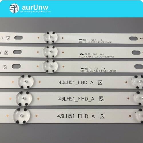 43LF51-FHD-A 43LF51-FHD-B LED strip For LG 43" TV 43LX300C-CA LGE_WICOP_FHD 43inch _rev00_A B 43LW300 43LH5100 43LH5700 43UJ620V