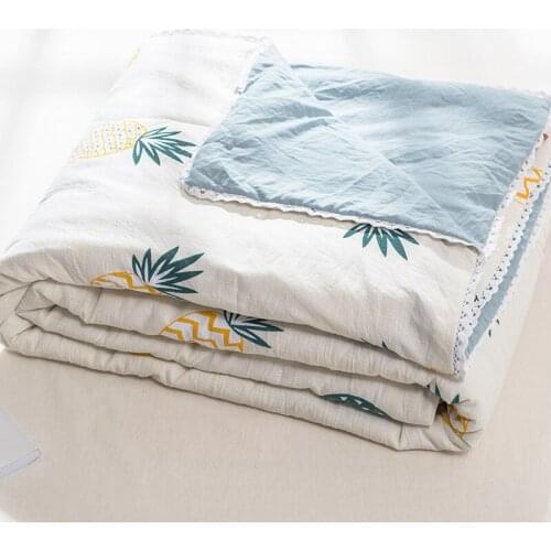 Comfortable Summer Quilt Blanket Quilt Duvet Washed Cotton Air Conditioning Quilting Blankets Home Textiles Bedspread Bed Cover
