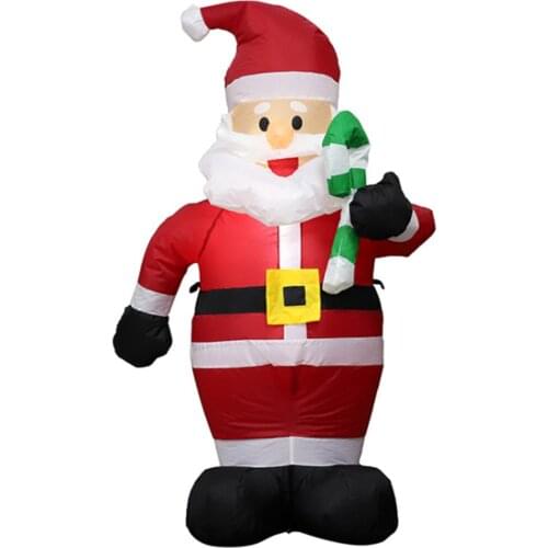 1.2M Santa Clause Christmas Inflatable Lights Up Yard Decor EU/US Plug Santa Clause For Home Garden And Other Places Playing