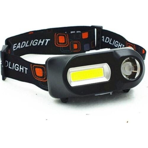 1PC XPE Mini COB LED Headlight Headlamp Head Lamp Flashlight USB Rechargeable 18650 Torch Camping Hiking Night Fishing Light