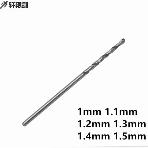 10pc 1mm 1.1mm 1.2mm 1.3mm 1.4mm 1.5mm Micro Twist Drill Bit Carbide Drilling Bit Rotary Tool