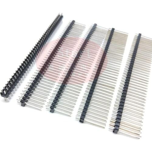 2.54mm double Row Male 2 * 40P Breakaway PCB Board Pin Header Long 11/15/17/19/21/25/30mm Connector Strip Pinheader For Arduino