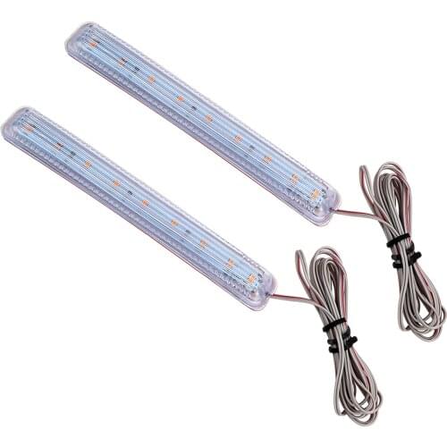 2PCS Universal FPC Turn Signal Light Auto Rearview Mirror Yellow Soft 8 SMD Indicator Lamp Amber LED Car Source Light