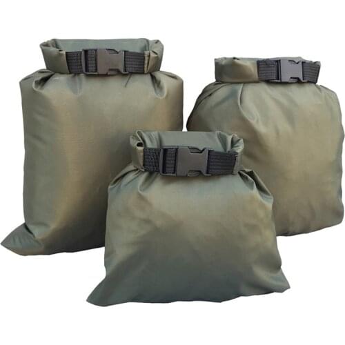 3Pcs Waterproof Dry Bag Storage Pouch Rafting Canoeing Boating Kayaking Carrying Valuable Perishable Items 1.5+2.5+3.5L