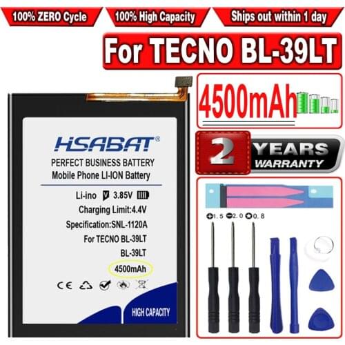 HSABAT 4500mAh BL-39LT Battery for TECno Camon 12 CC7 Spark 4 KC2