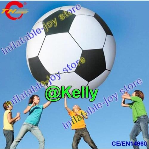 Free shipping 2pcs per lot inflatable football balloon, big inflatable football ball for children play, hand rolling footballs