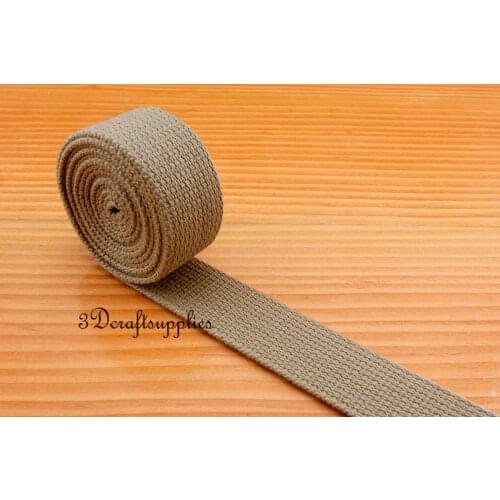 5 yards 1.25 inch (32mm) heavy weight cotton webbing key fob strap ZD87