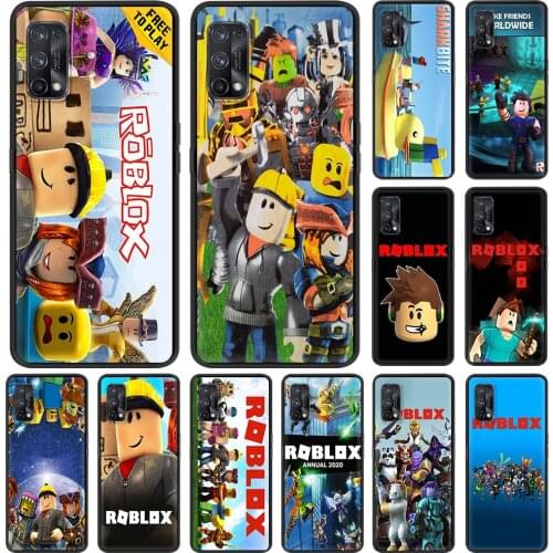 Robloxes Game Case For Realme C3 6 Pro 5 7 XT C11 C21 X50 C20 7i C15 V15 5G X7 Q2 Black Silicone Phone Cover Soft Funda Coque