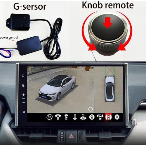 For Toyota car model 3D surround view image with gravity sensor can record various car models, 360-degree panoramic driving reco