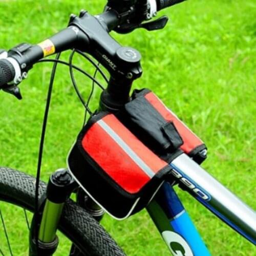 Double Side bike Bicycle bags bike cycling bag front frame tube bag Bicycle packet bicycle accessories foldable bag BB2016