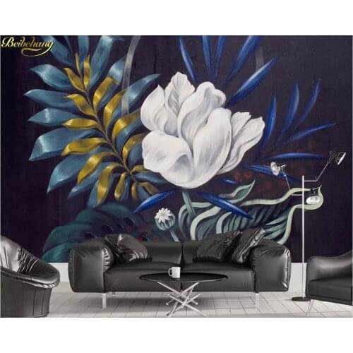 Beibehang Custom photo wallpaper mural European retro paintings floral background wall decorative painting papel de parede 3d