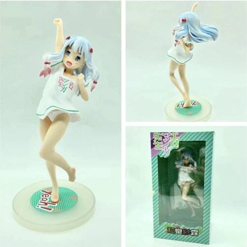 24cm Anime ques Q Eromanga Sensei Sagiri Izumi Ending Mode Meruru T-shirt Ver. PVC Action Figure Toy Sagiri Izumi Sexy Figure