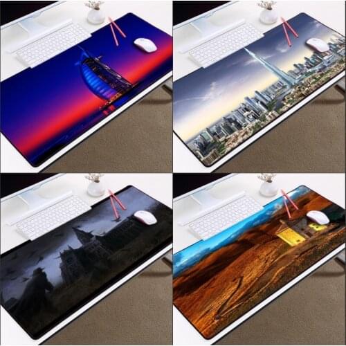 Mairuige Beautiful Landscape Patterns Mousepad City High Building Art Printing Mouse Mat Pc Table Mat