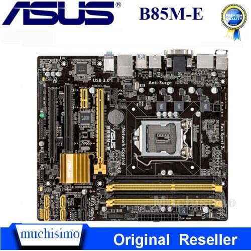 LGA 1150 ASUS B85M-E Motherboard Micro ATX B85M-E B85ME Systemboard B85M DDR3 For Intel B85 32GB Desktop Mainboard USB 3.0 Used