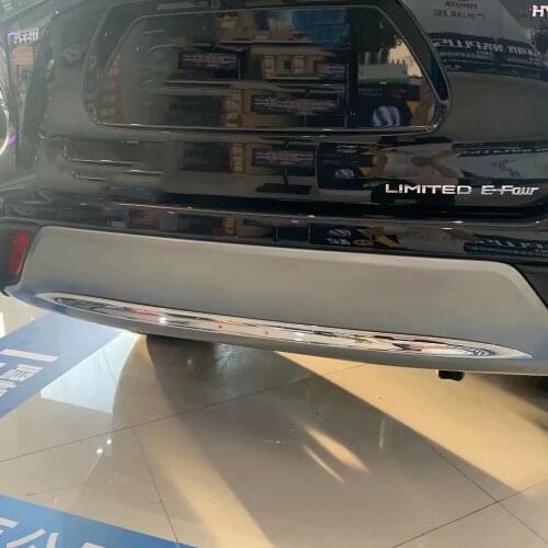 For Toyota Highlander 2021 2022 Chrome Front Rear Bumper Grille Cover Trim Light Accent Insert Protector Molding Garnish
