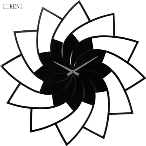 Windmill Wall Clock Living Room Nordic Modern Minimalist Creative Personality Household Mute Pastoral Wall Watch Light Luxury