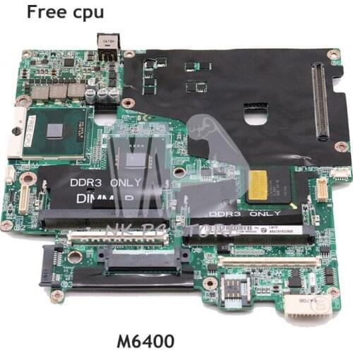 NOKOTION For DELL Pecision M6400 Laptop motherboard CN-0CDWGG CDWGG 31XM1MB00A0 Mainboard DDR3 Free CPU