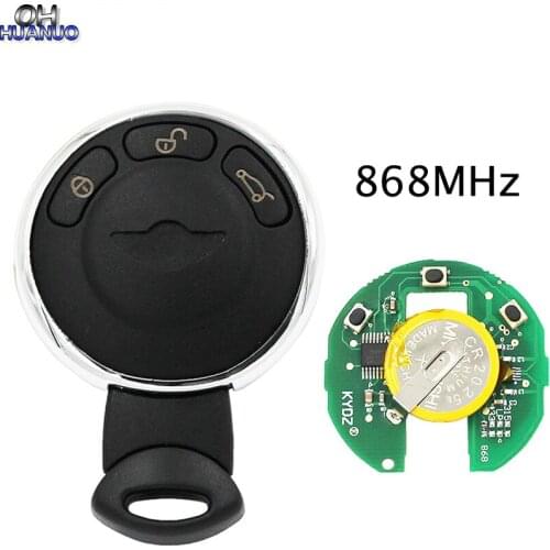 KYDZ New Smart Key 3 Button 868MHz CAS System For BMW MINI Cooper S Complete Smart Key With ID46 Chip + Uncut Blade
