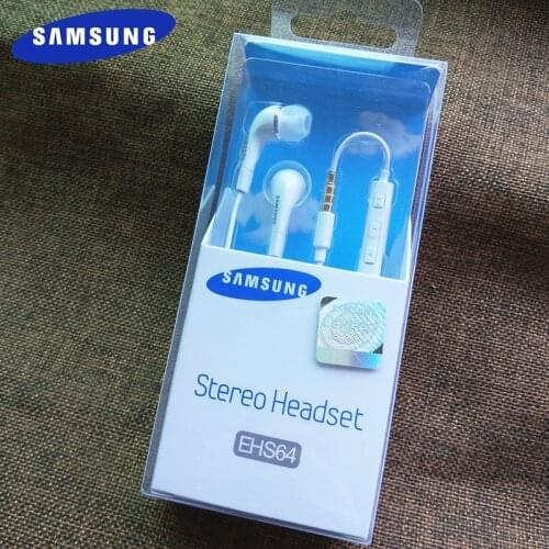 Original Samsung EHS64 Earphone Wired 3.5mm In-ear with Microphone Wired Controller Support Android For Galaxy A10 M31 M51 A21S