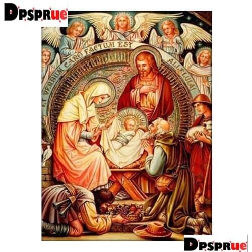Dpsprue Full Square/Round Diamond Painting Cross Stitch Diamond 3D Embroidery Women Sheep DIY 5D Moasic Home Decor Gift K62