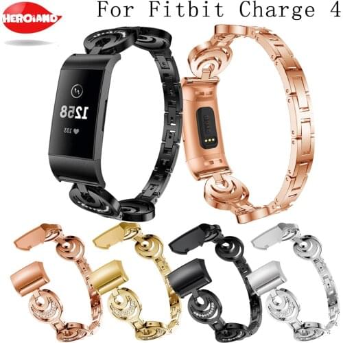 For Fitbit charge 4 Classic Strap For Fitbit charge 3 Sun Moon Stars Alloy Strap fashion / Classic Sport Watch Wristband acceory