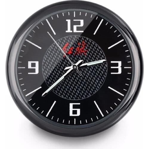For Hong Qi E-QM5 H5 H7 H9 E-HS3 E-HS9 HS5 HS7 EV-Concept Luminous Car Dashboard Clock Air Conditioning Quartz Watch Decoration
