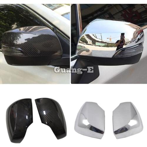 Top For Subaru XV 2012 2013 2014 2015 ABS Chrome decoration Car stick rear view Rearview Side glass Mirror Cover trim frame 2pcs
