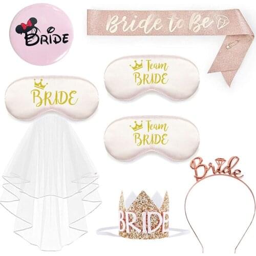 Hen Party Bride Team Bride Blindfold Brachelorette Party Bridsmaid Gifts Wedding Party Decoration Supplies