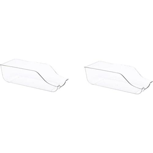 Can Storage Box for Refrigerator Kitchen Countertop Cabinet Transparent Plastic Can Food Storage Rack 2 Pieces