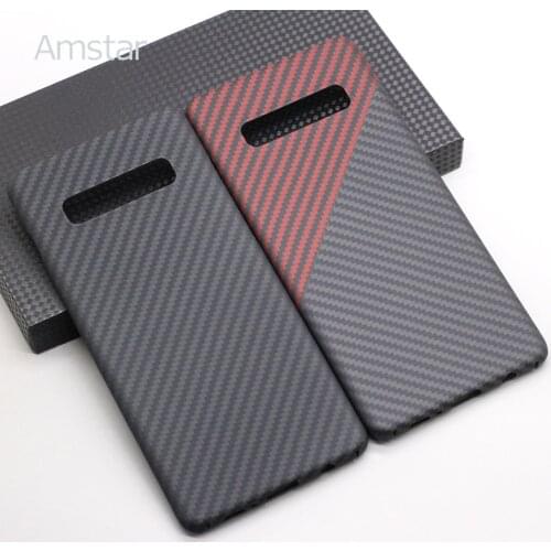 Amstar Real Carbon Fiber Protective Cover for Samsung S10 Plus Ultra-thin Carbon Fiber Phone Case for Samsung S10 Carbon Cover