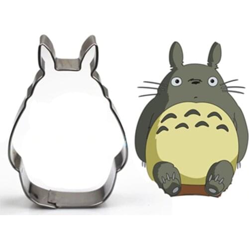 1Pc Stainless Steel Totoro Shaped Fondant Cake Biscuit Mold Sandwich Pastry Cookie Cutter Kitchen Cooking DIY Decorating Tools
