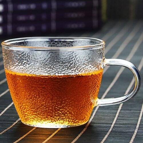 1 Pieces Glass Cup Heat resistant Glass Water Cup With Handle Tea Milk Drink Juice Cup