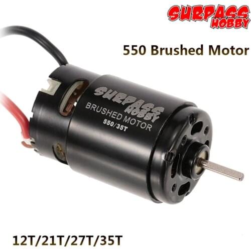 550 12T 21T 27T 35T Brushed Motor Parts For 1/10 RC Car HSP HPI Wltoys Kyosho Off-Road Rock Climbing Crawler RC Car Accessories
